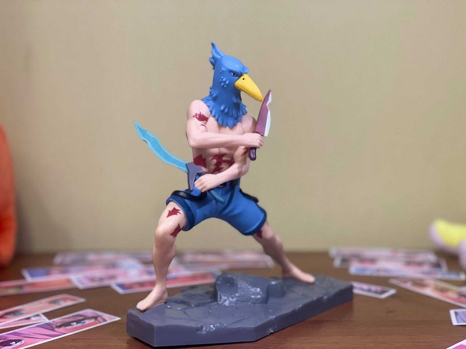 НОВА аніме-фігурка Санраку — (Shangri-La Frontier) 16 см + три наліпки