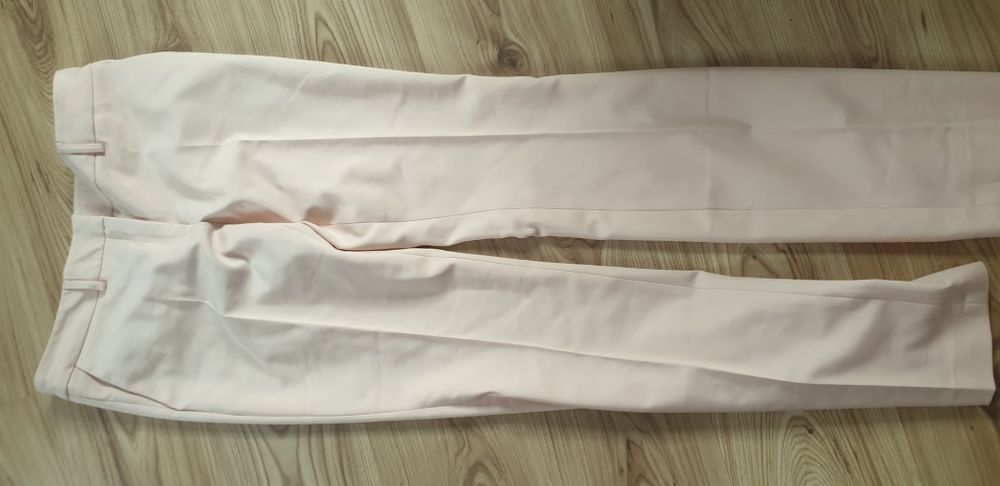 Spodnie długie kolor pudrowy róż