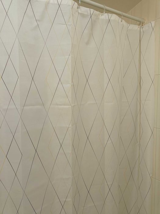 Cortina duche 180x200cm + varão extensível