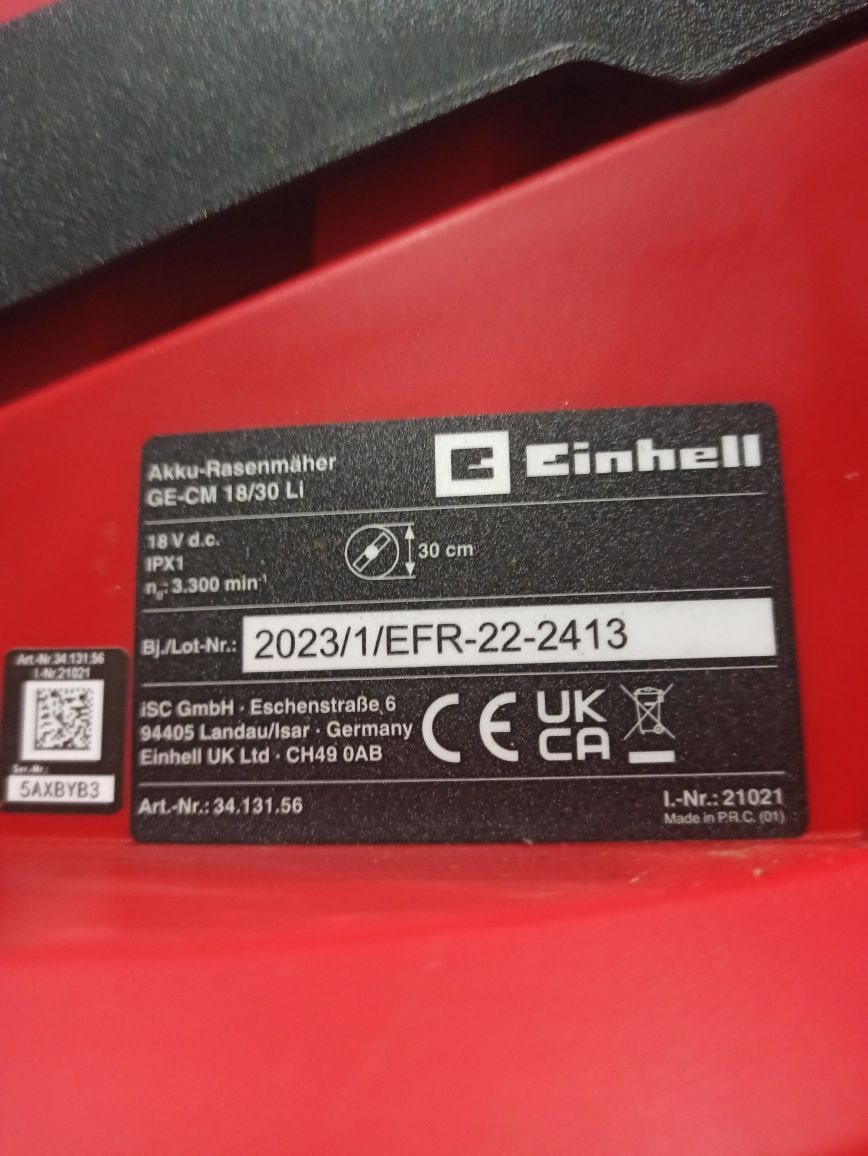 Einhell Akumulatorowa kosiarka GE-CM 18/30