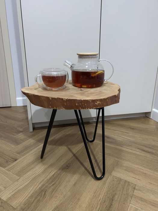 Rezerwacja (25.11) Stolik loftowy drewno