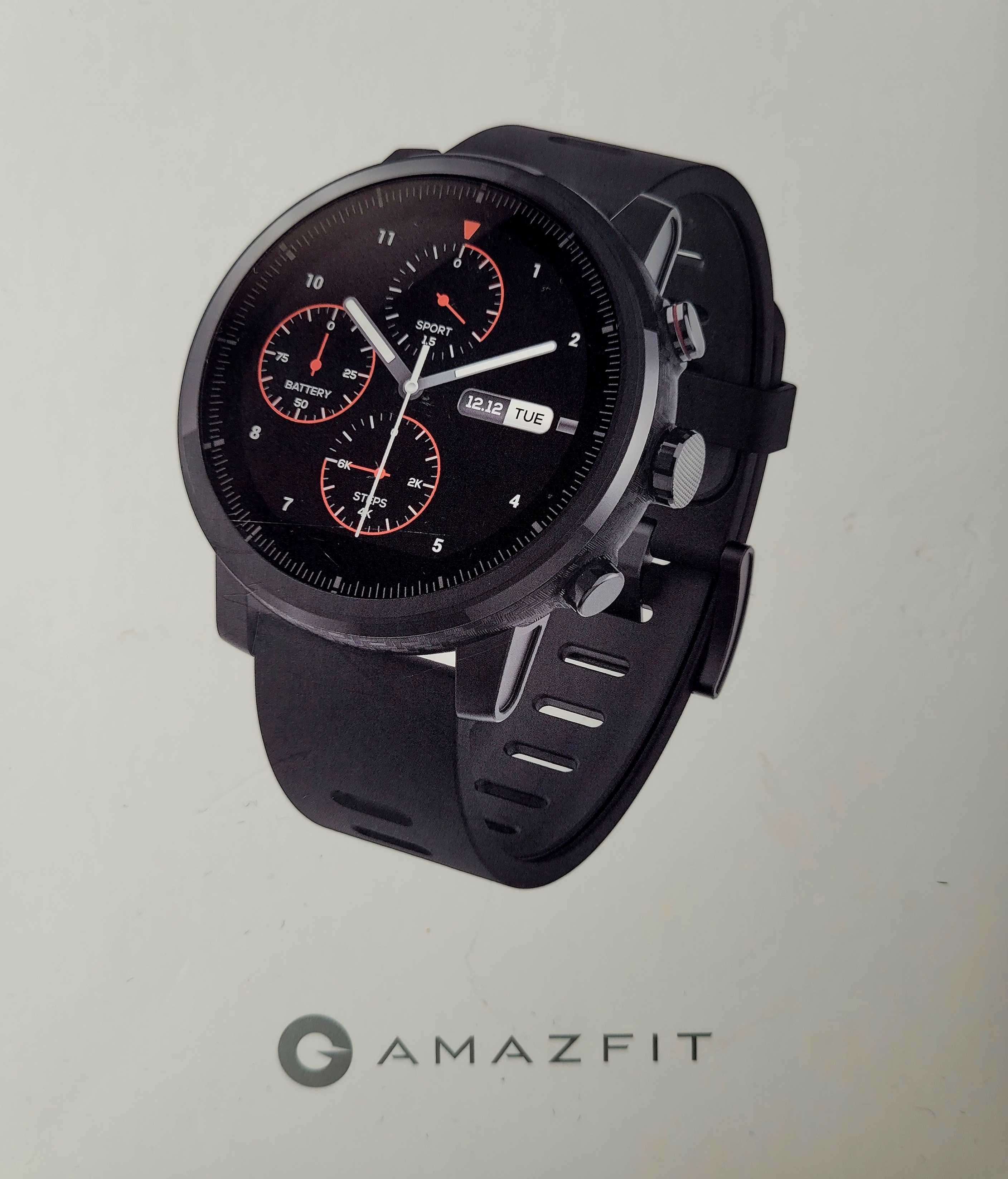 Smartfit Stratos A1619 Smartwatch plus ładowarka i opakowanie