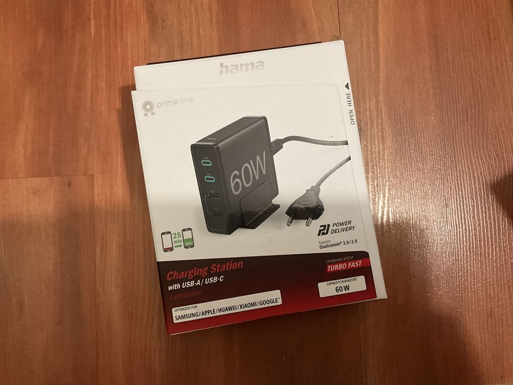Ładowarka 60W zasilacz iphone macbook Hama 60W