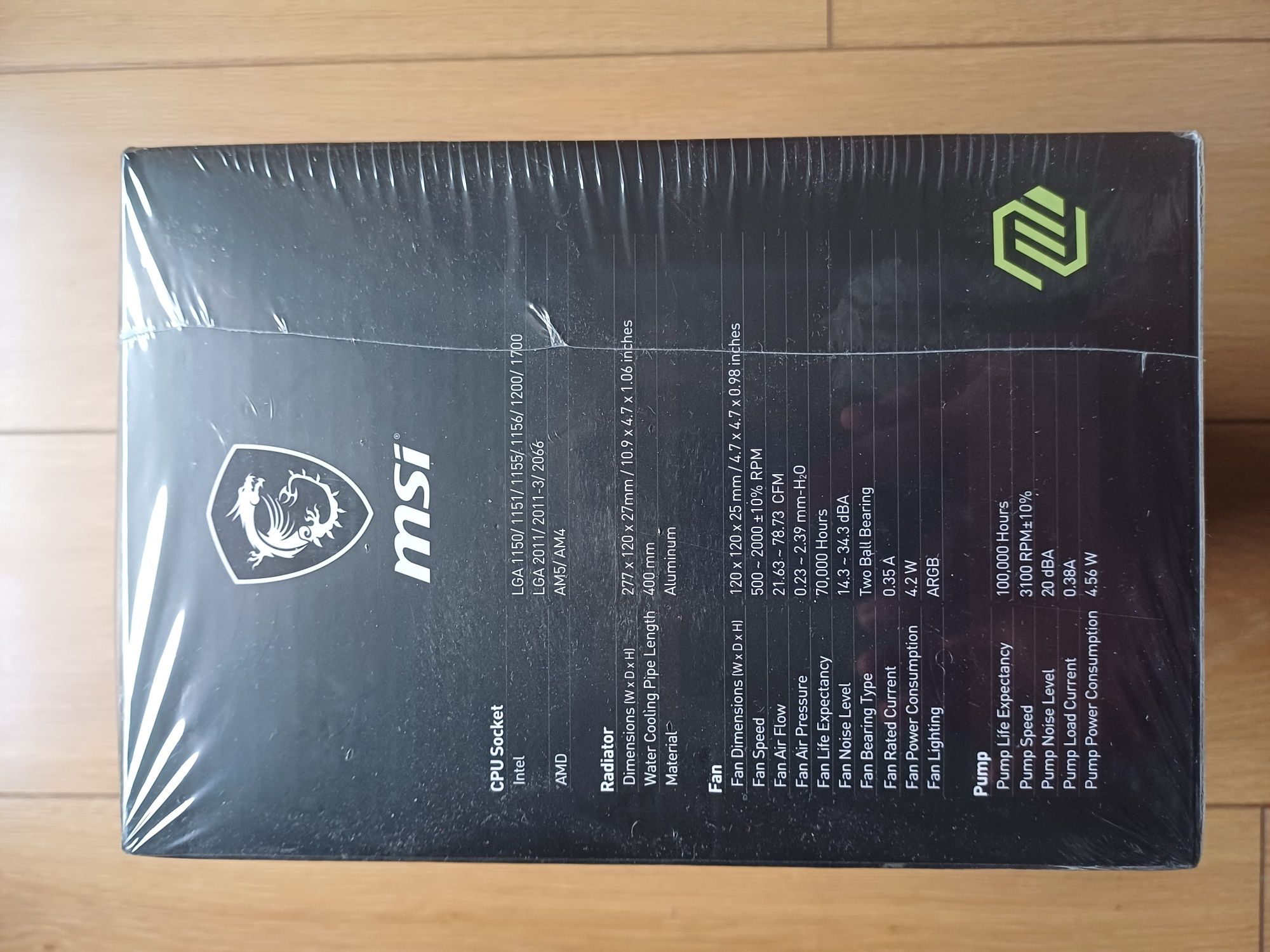 Chłodzenie wodne MSI MAG M240 RGB LGA1700