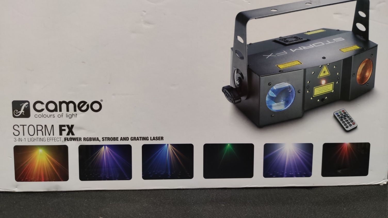 Cameo storm fx + laser + strobo oświetlenie led.