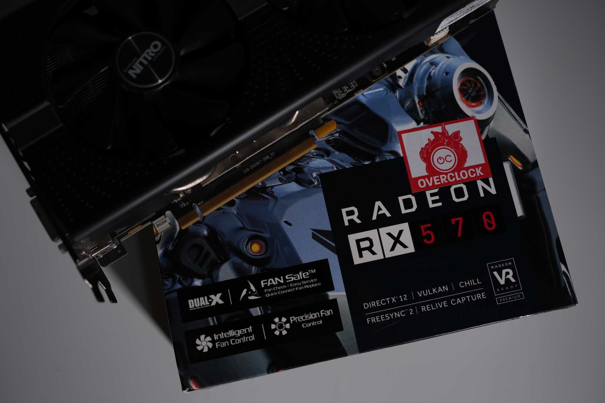 Видеокарта Sapphire Nitro + Radeon rx 570 4GB GDDR5