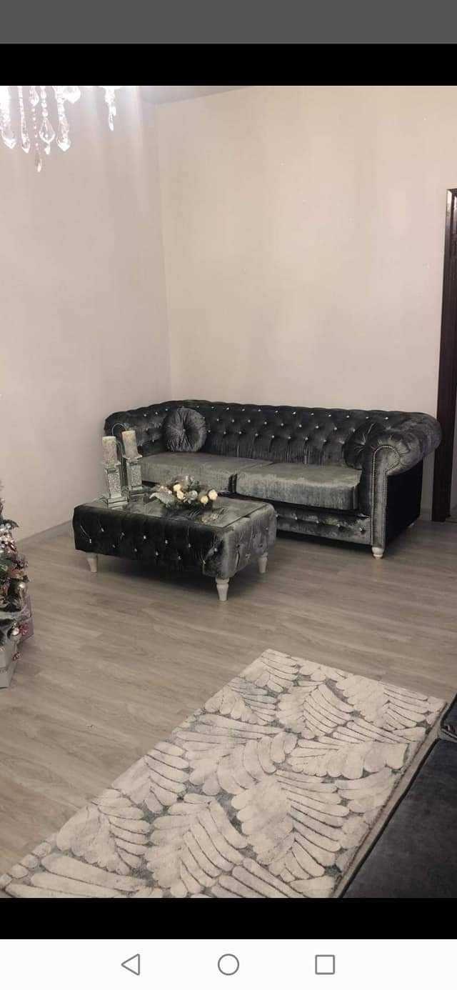 Sofa nowoczesna z kryształkami