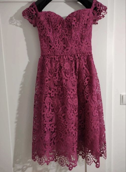 Chi chi london sukienka m 38 fuksjowa hiszpanka