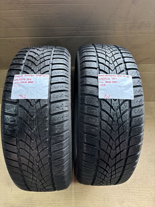 2x 205/55R16 91H Dunlop WINTER SPORT 4D opona zimowa M+S 3PMSF AO RANT