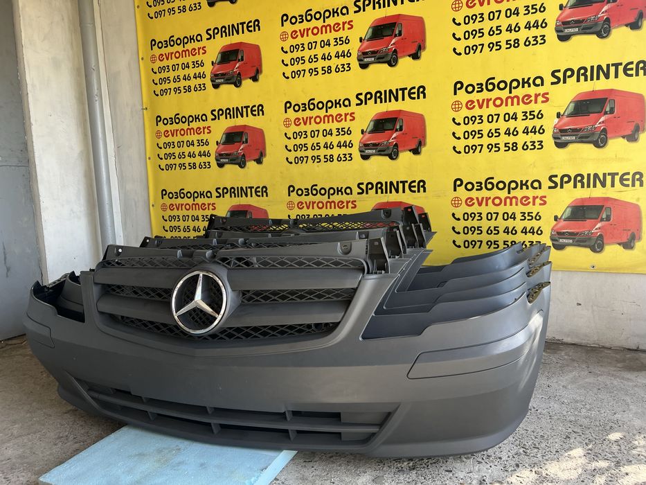 бампер передній віто w639 рестайлінг vito viano