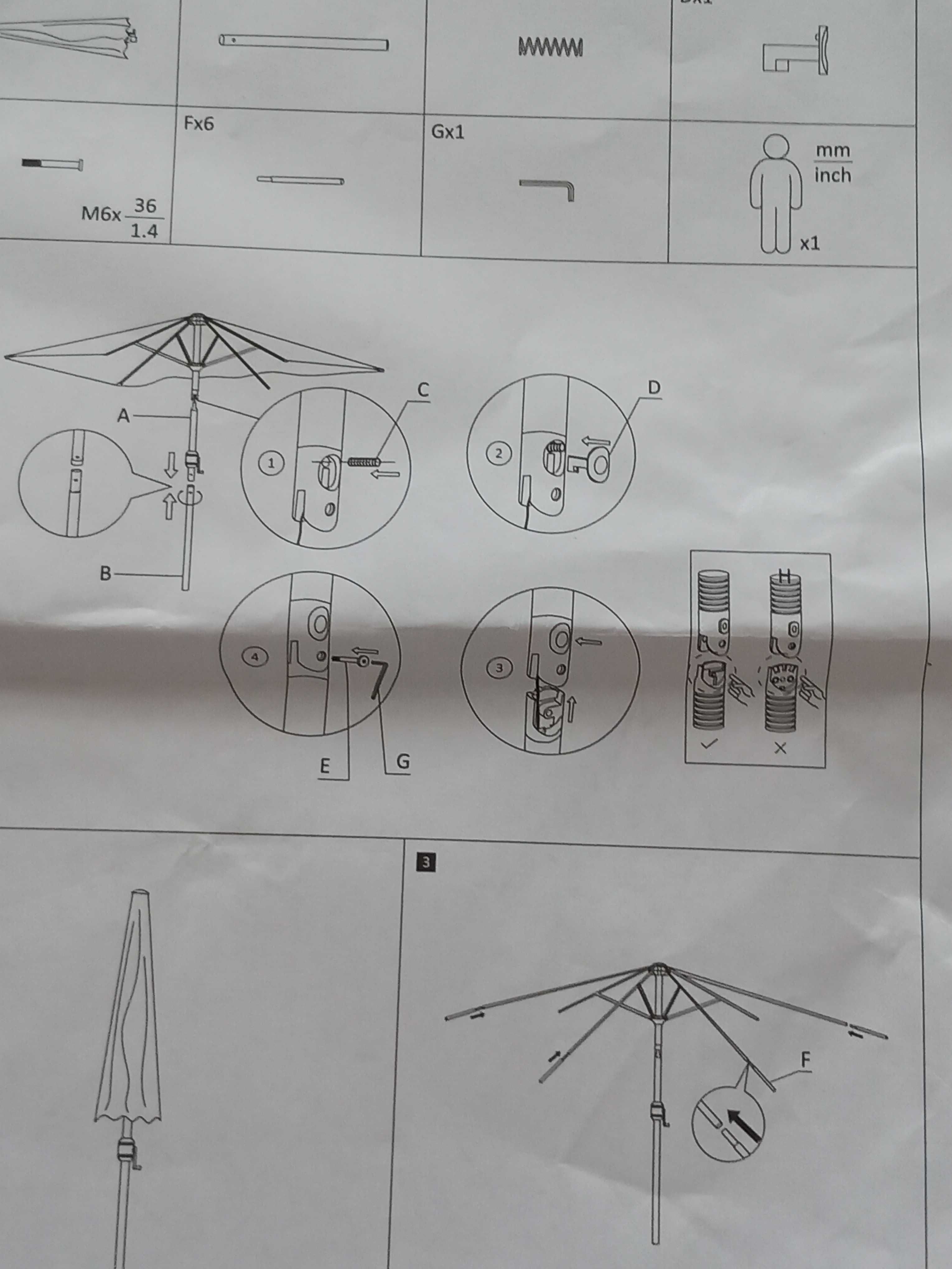 Parasol ogrodowy i balkonowy prostokątny