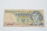 Stary banknot 1000 złotych Kopernik 1982 antyk