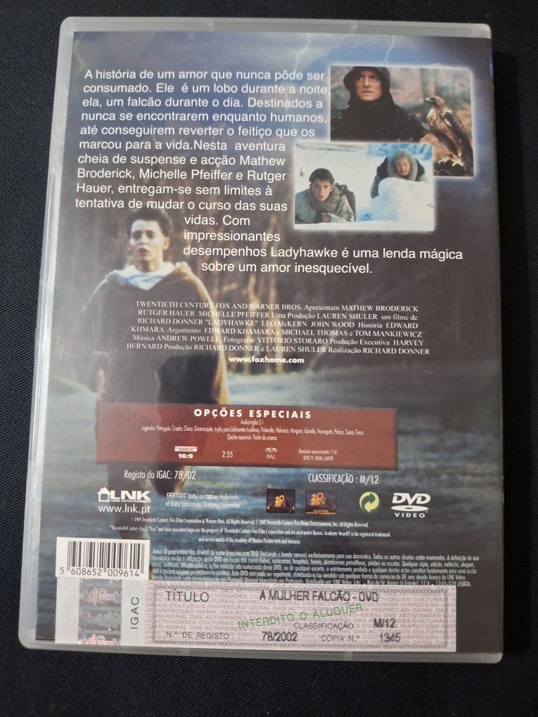DVD A Mulher Falcão.