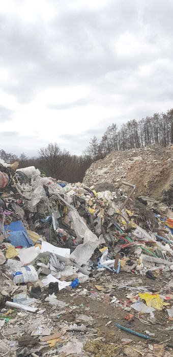 Kontener wywóz odpady budowlane śmieci gruz papa wełna styropia Kraków