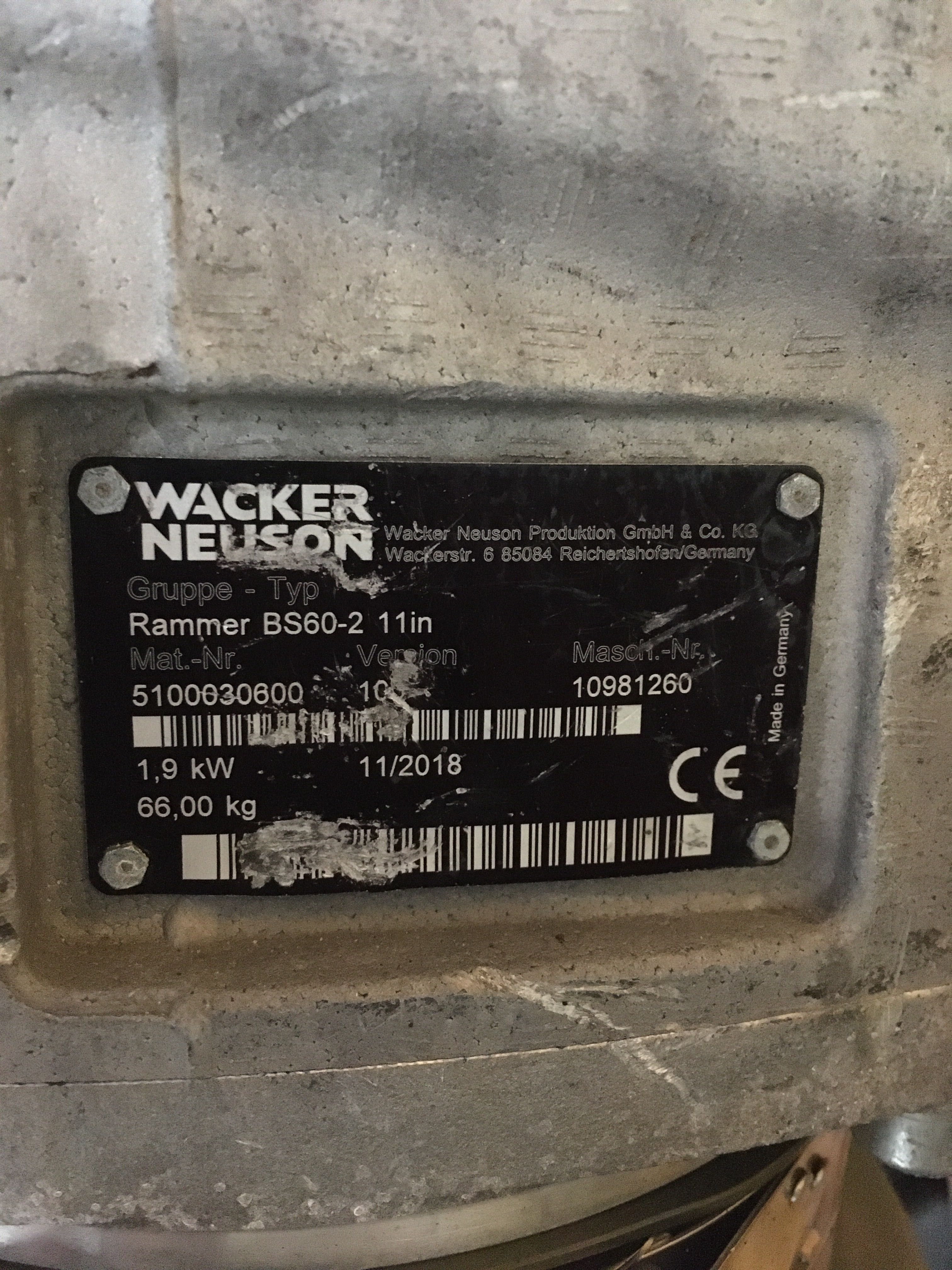 Wacker Neuson BS60-2
