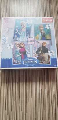 Puzzle 4 w 1 Frozen nowe w folii