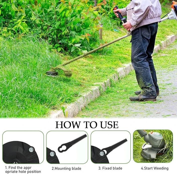 100 szt ostrza do podkaszarek kosiarki zestaw wymienne ostrza noże