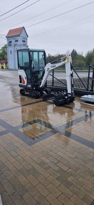 Wynajem minikoparki bobcat E19, 3 łyżki  ,