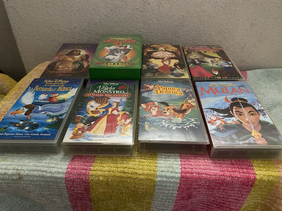 Muitas cassetes de video