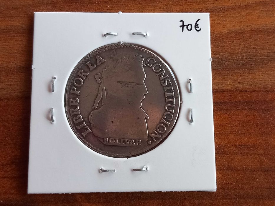 Moeda 4 Soles Bolívia 1830