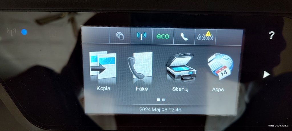 HP Officejet 8600 Plus z bledem kartridza