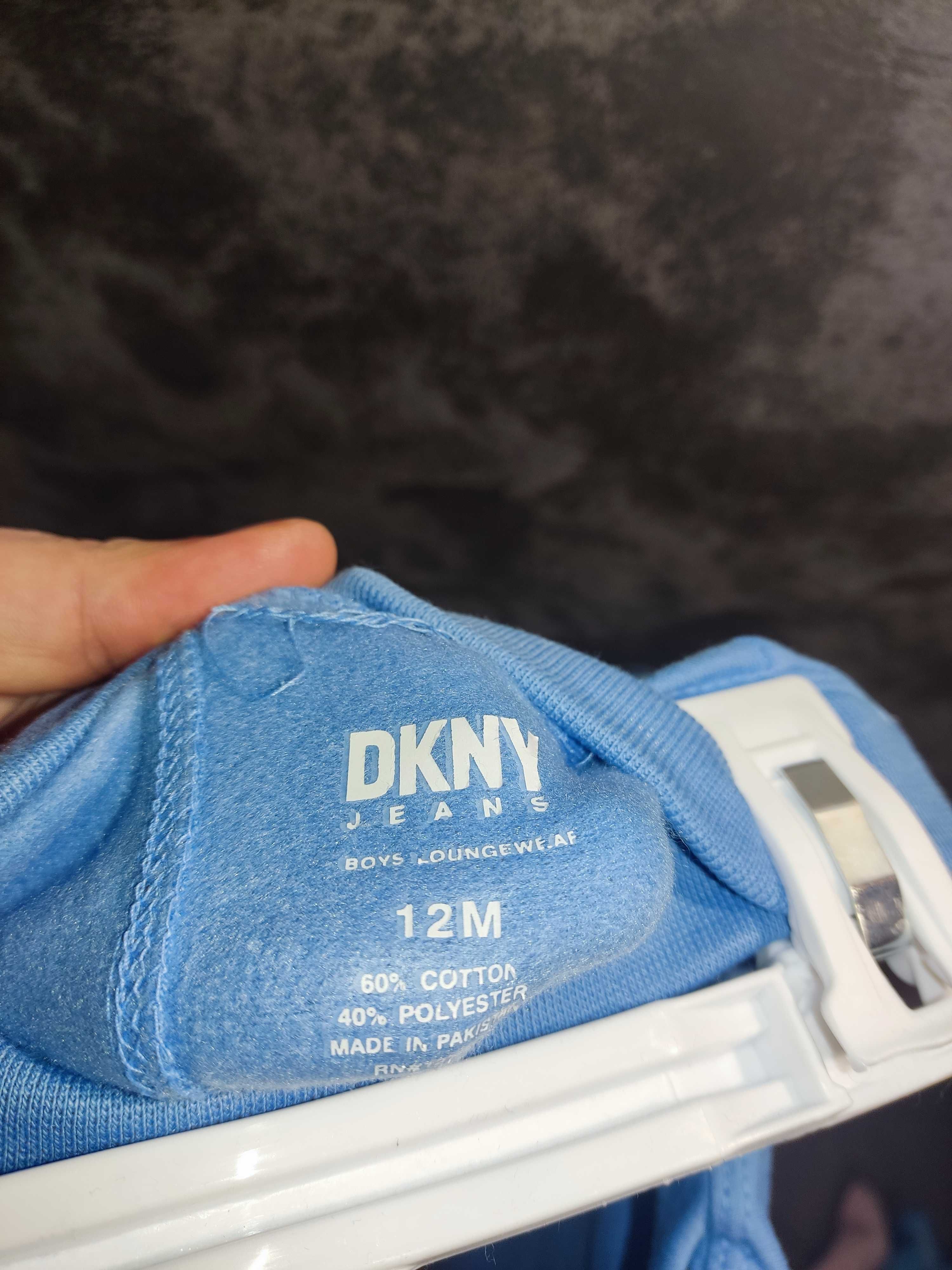 [NOWY] Dres dziecięcy z kapturem 12 miesięcy | 1 rok | DKNY Niebieski