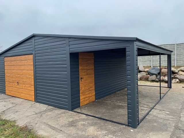 Garaż Blaszany 6x6 6x7 7x7 4x6 Blachodachówka Profil