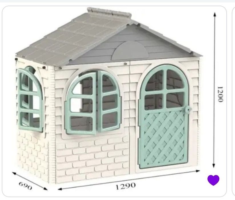 Дитячий ігровий будиночок 130х120х70