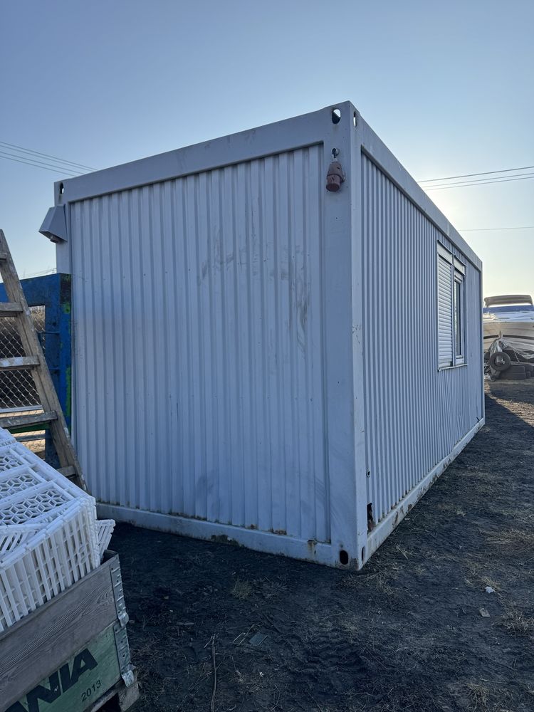Kontener budowlany z WC - socjalny, biurowy