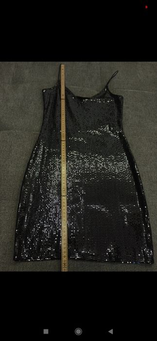 Czarna mini sukienka 34 XS H&M