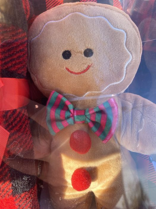 Manta + boneco de gengibre