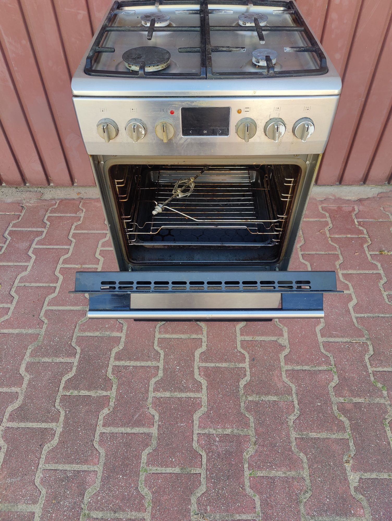 Kuchenka gazowa Amica A+++ 50cm Inox ruszt żeliwny. .