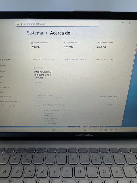 PC Portátil Asus X512F