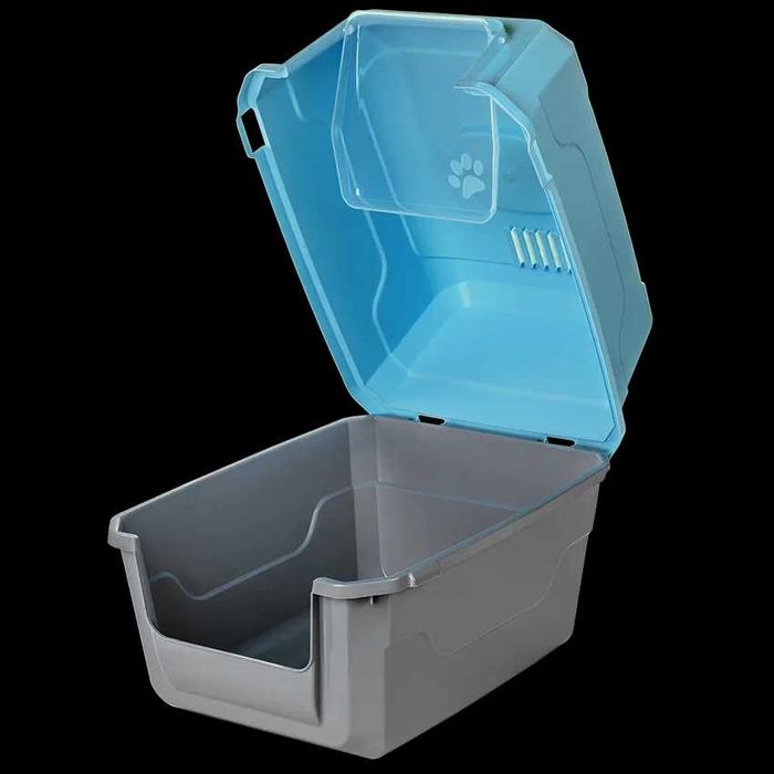 DUŻA Kuweta zamknięta dla kota na żwirek z filtrem + GRATIS Łopatka