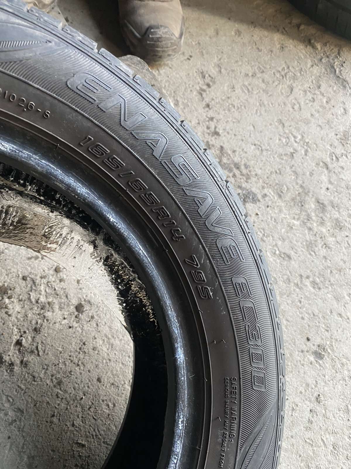 165.65.14 Dunlop 4шт лето БУ склад шины резина из Европы 65 R14