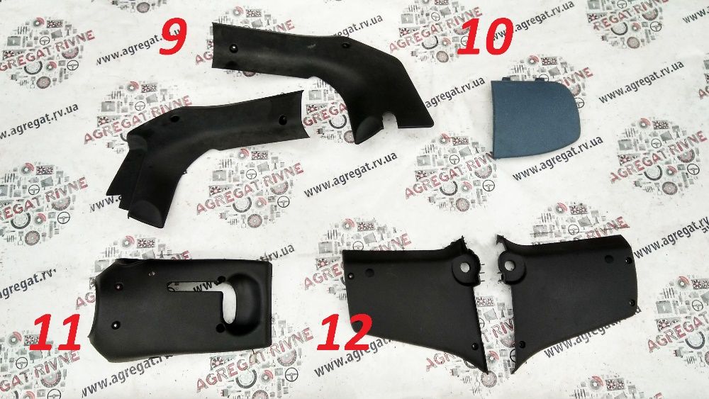 Обшивка Накладка Арки Пороги Пластик Салона Fiat Doblo Фиат Фіат Добло