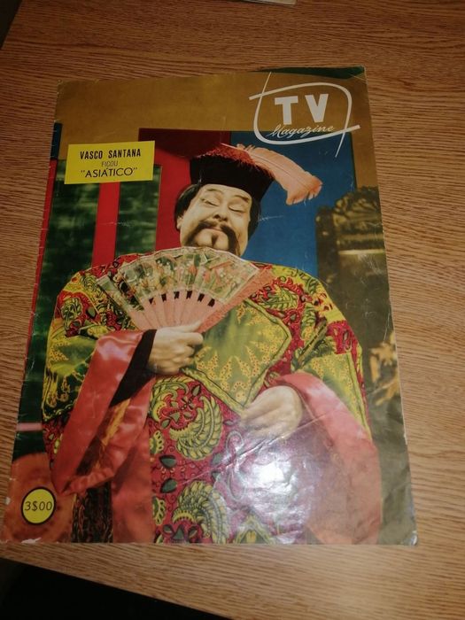 Revista antiga TV Magazine Vasco Santana
