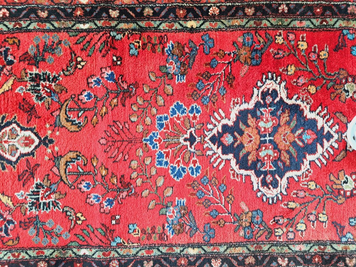 Irański ręcznie tkany wełniany chodnik Tabriz 85x410cm