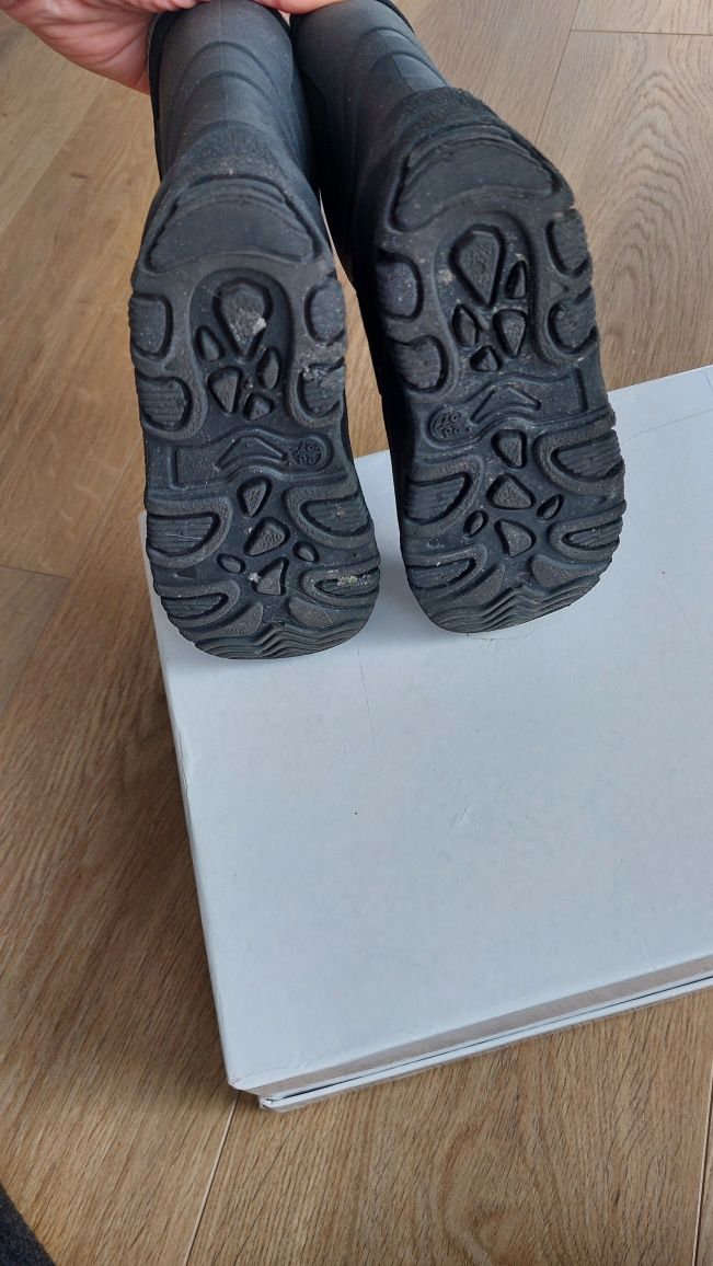 H&M 26/27 kalosze ocieplane ze ściągaczem gumiaki