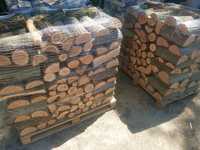 Drewno DĄB - kominkowe, drzewo opalowe, 1m3 na palecie - transport hds