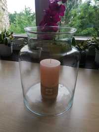 Szklany świecznik/wazon