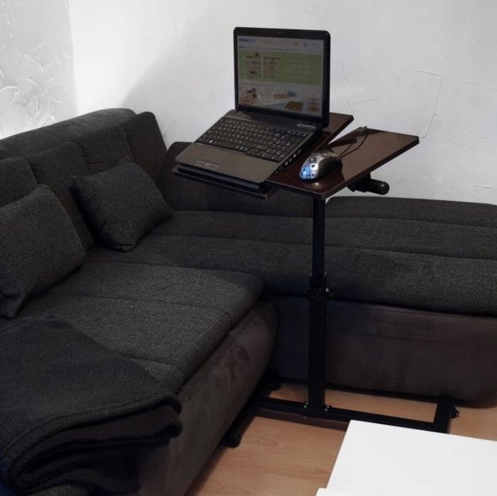 stolik mobilny pod laptopa wysokosc regulowana 2 blaty NOWY