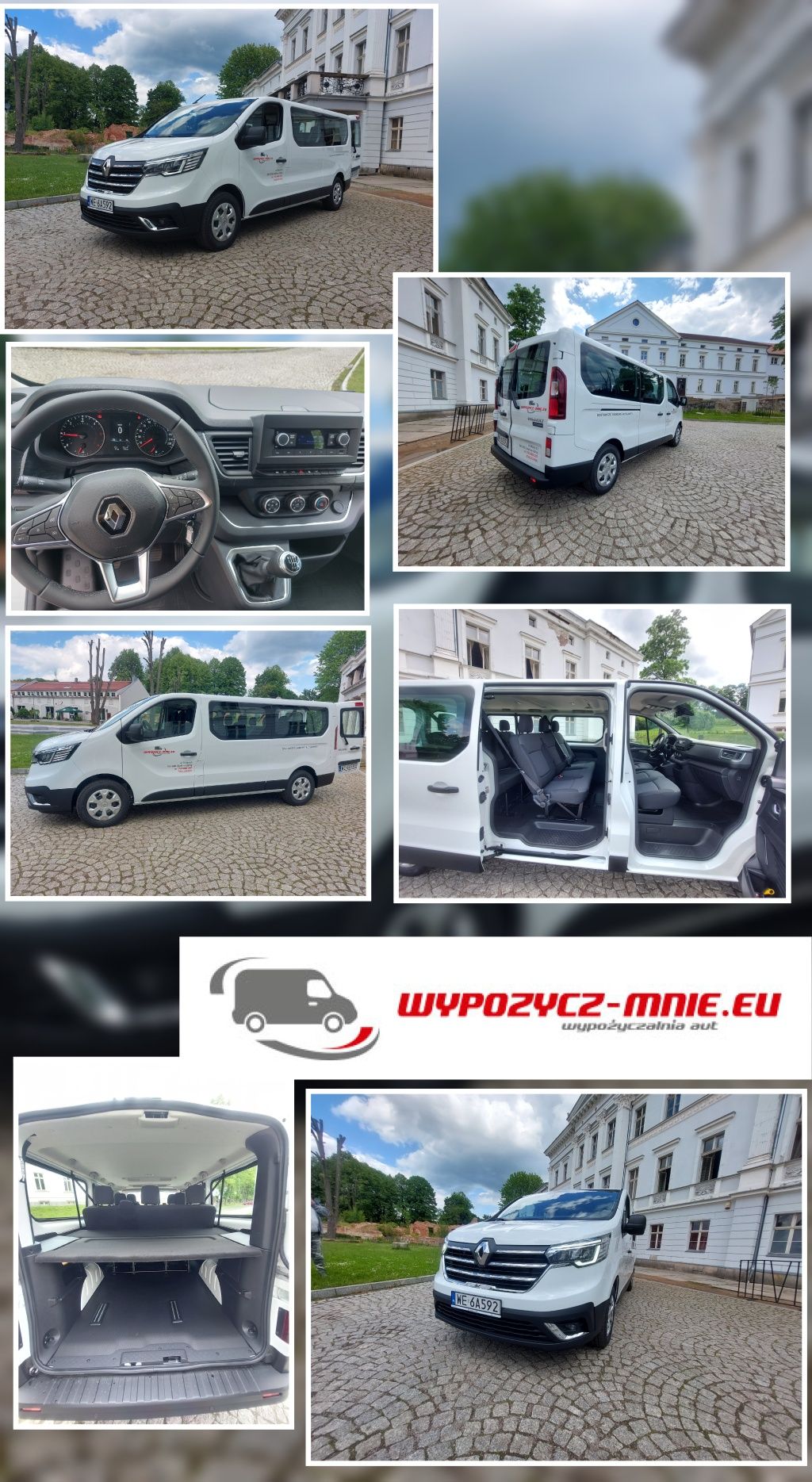 WOLY TERMIN Lipiec/ wakacje 2025 r.  Wypożyczenie aut / wynajem samoc