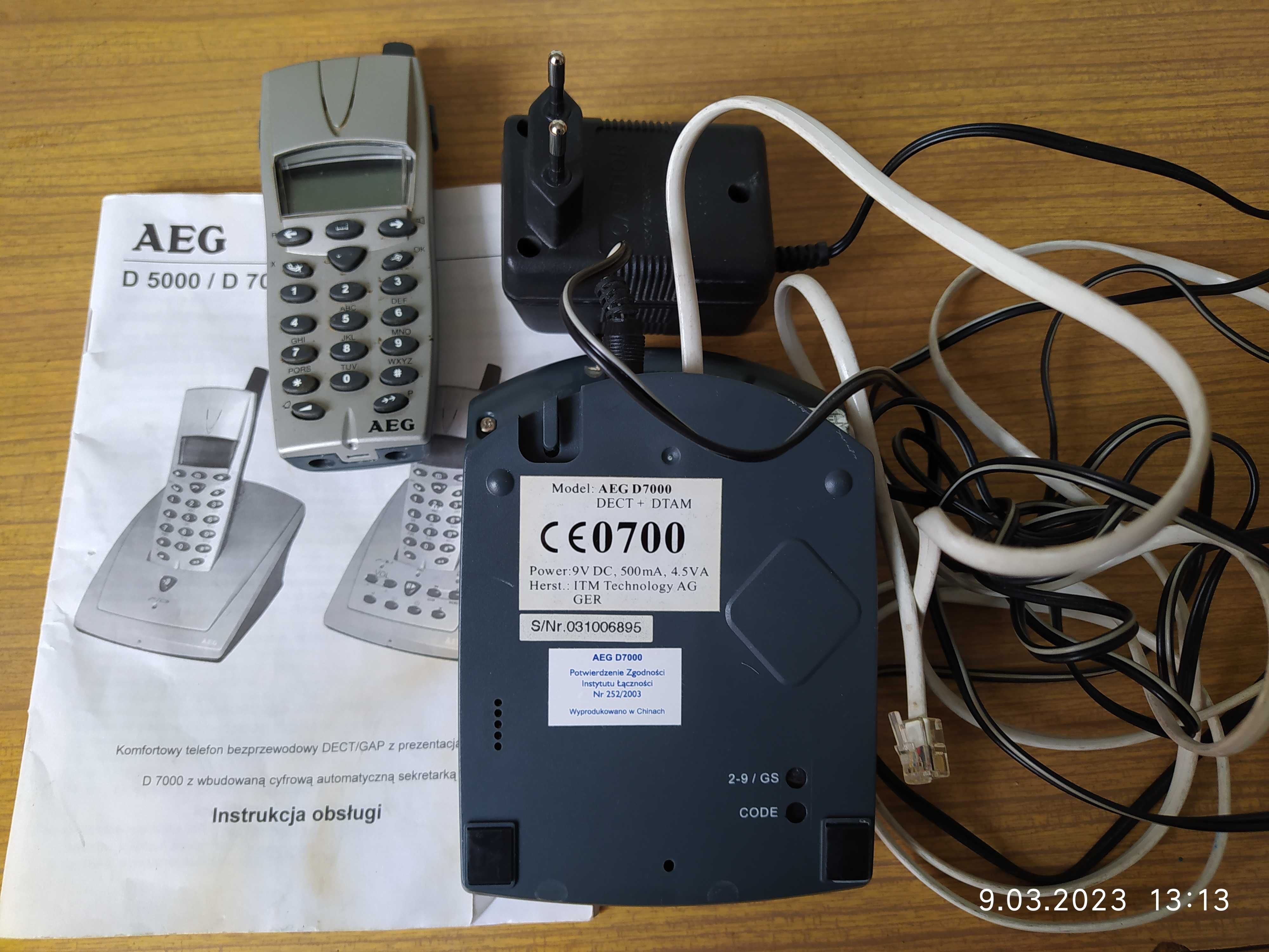 Telefon stacjonarny bezprzewodowy AEG