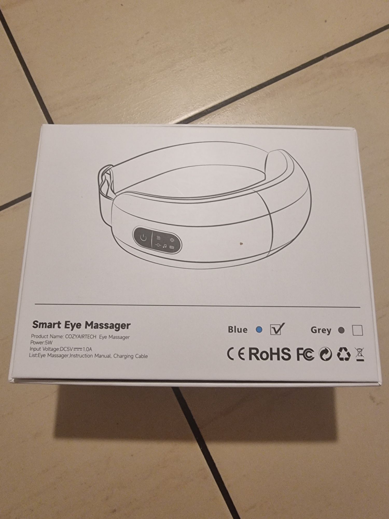 Masażer do oczu z podgrzewaniem Cozyairtech