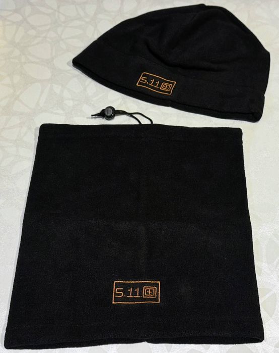 Теплий флісовий комплект баф + шапка 5.11