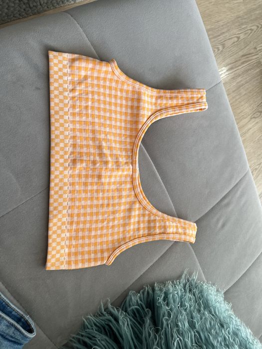 Crop top z Zara w krateczkę