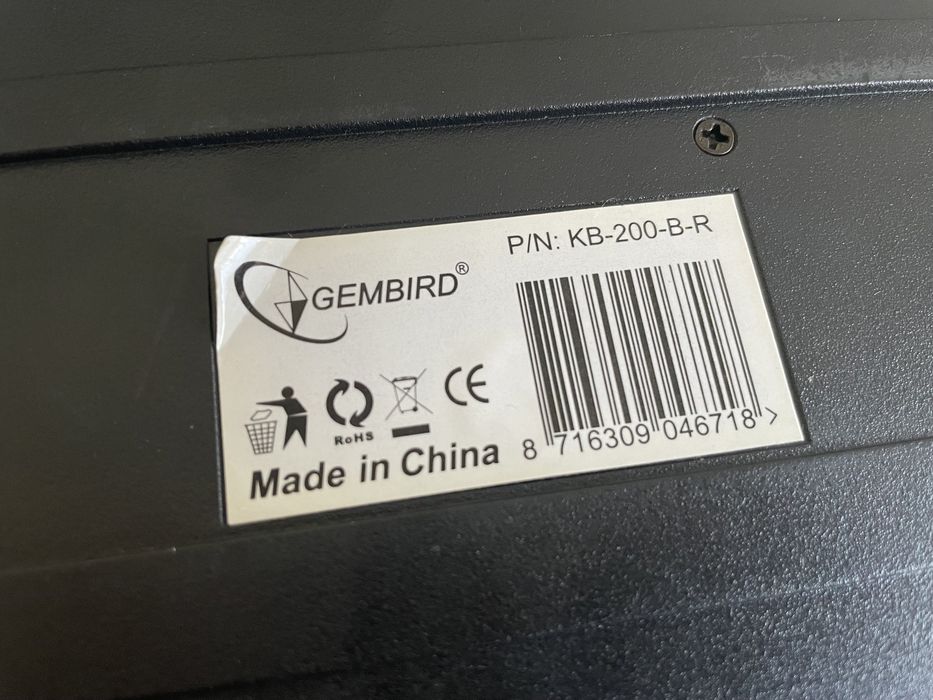 Старая Клавиатура для ПК с розьемом PS/2 клавіатура клава HP Gembird