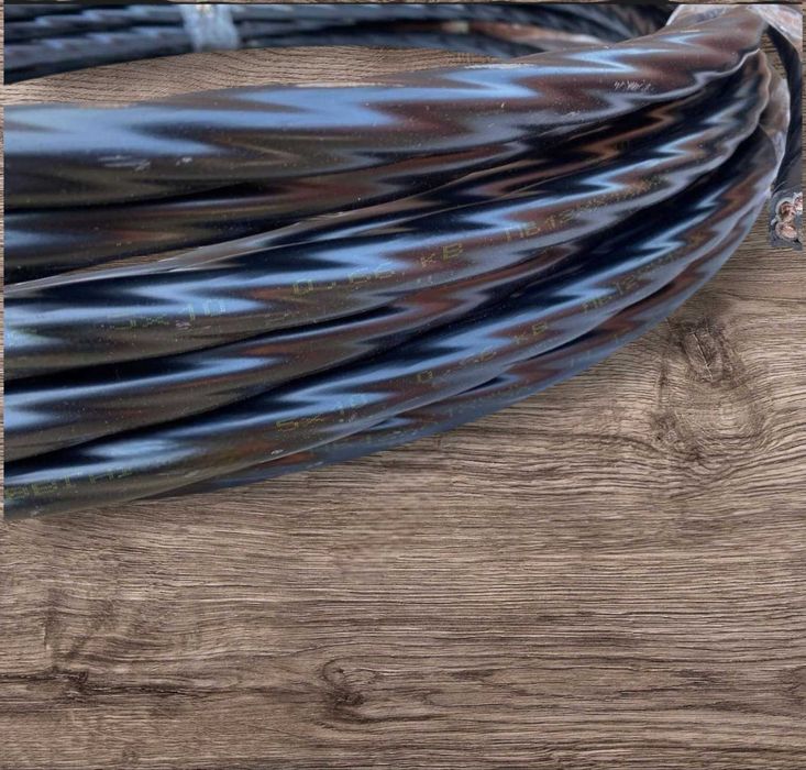 Кабель, дріт мідний 5х10 ВВГНГД ЗЗЦМ довжина 12м. Eaton C20/3p,C25/3p