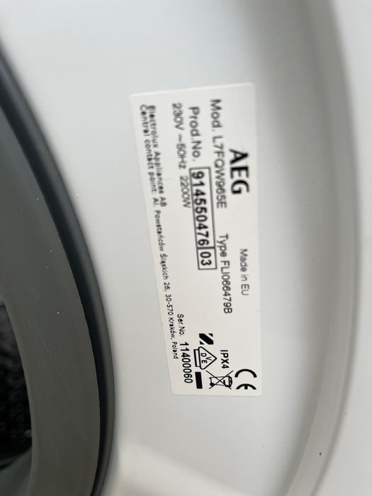 Пральна машина AEG TR2190 на 9 кг. Стан ідеальний